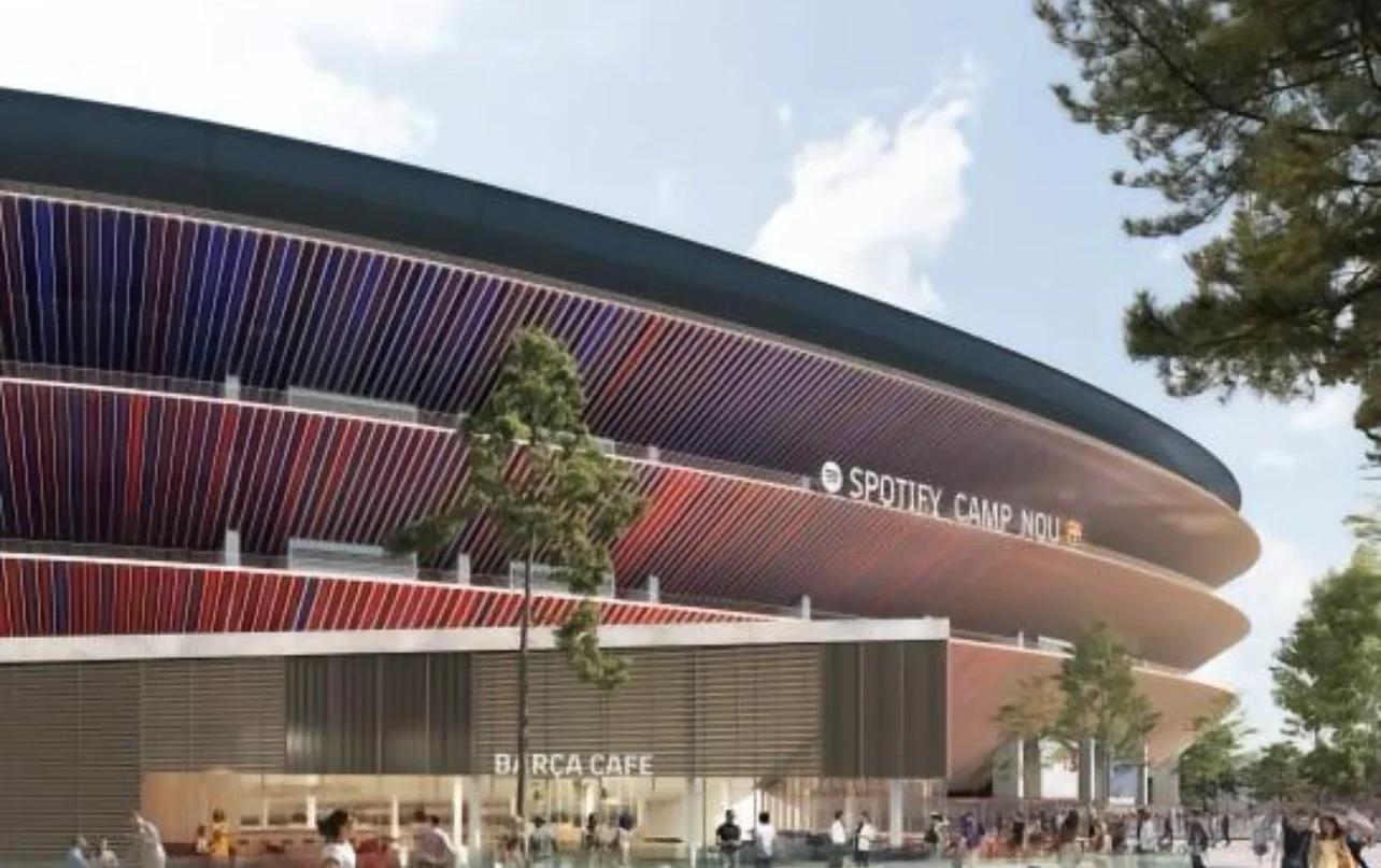 包含巴萨首次在新诺坎普球场训练邀请部分球迷观摩的词条