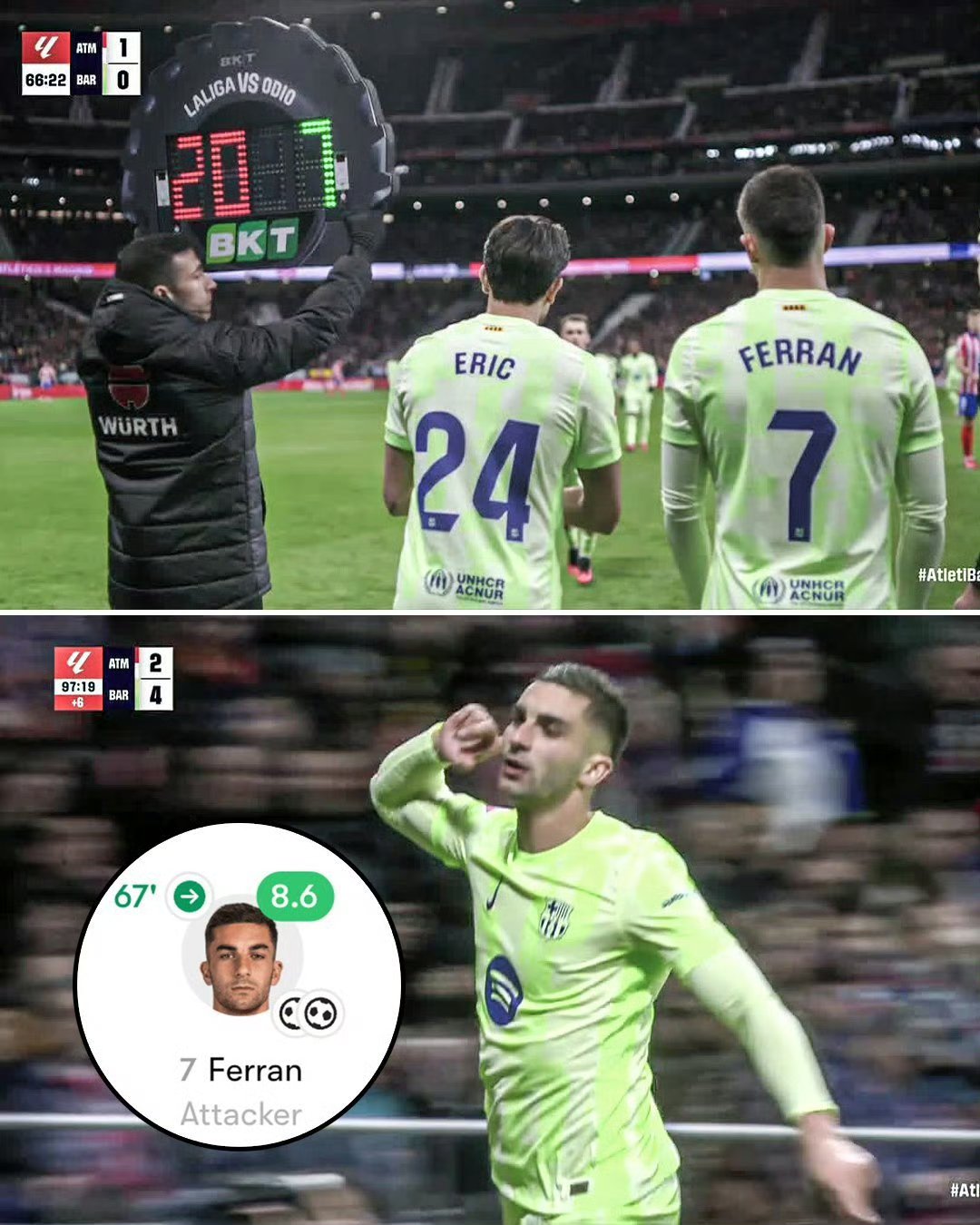 维拉并未报价费兰-托雷斯他与巴萨的合同2027年到期的简单介绍