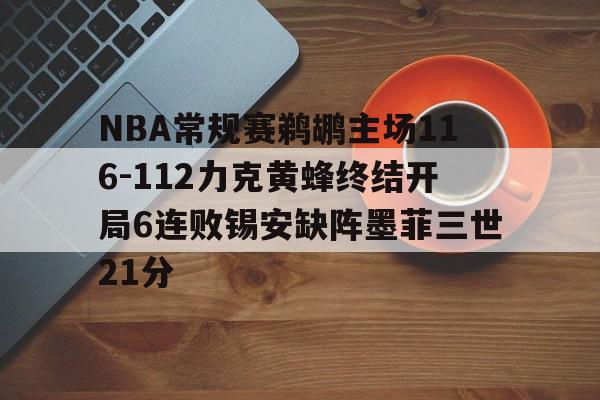 NBA常规赛鹈鹕主场116-112力克黄蜂终结开局6连败锡安缺阵墨菲三世21分的简单介绍  第1张